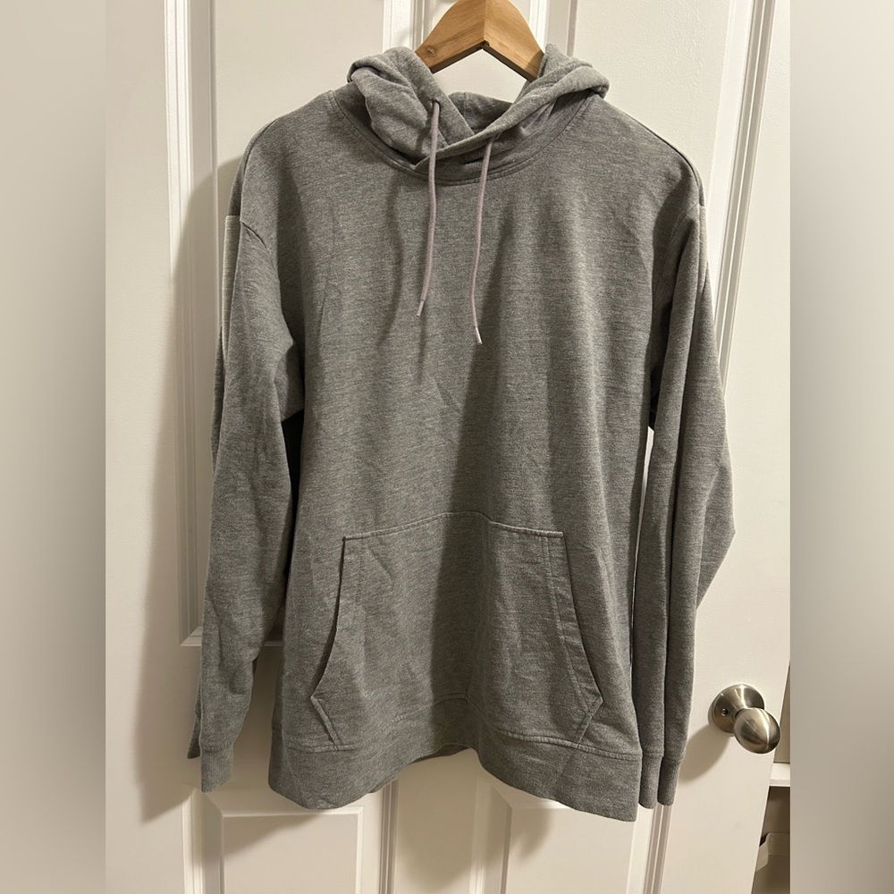 Original Use Grey Stripe Hoodie Sweatshirt Size M